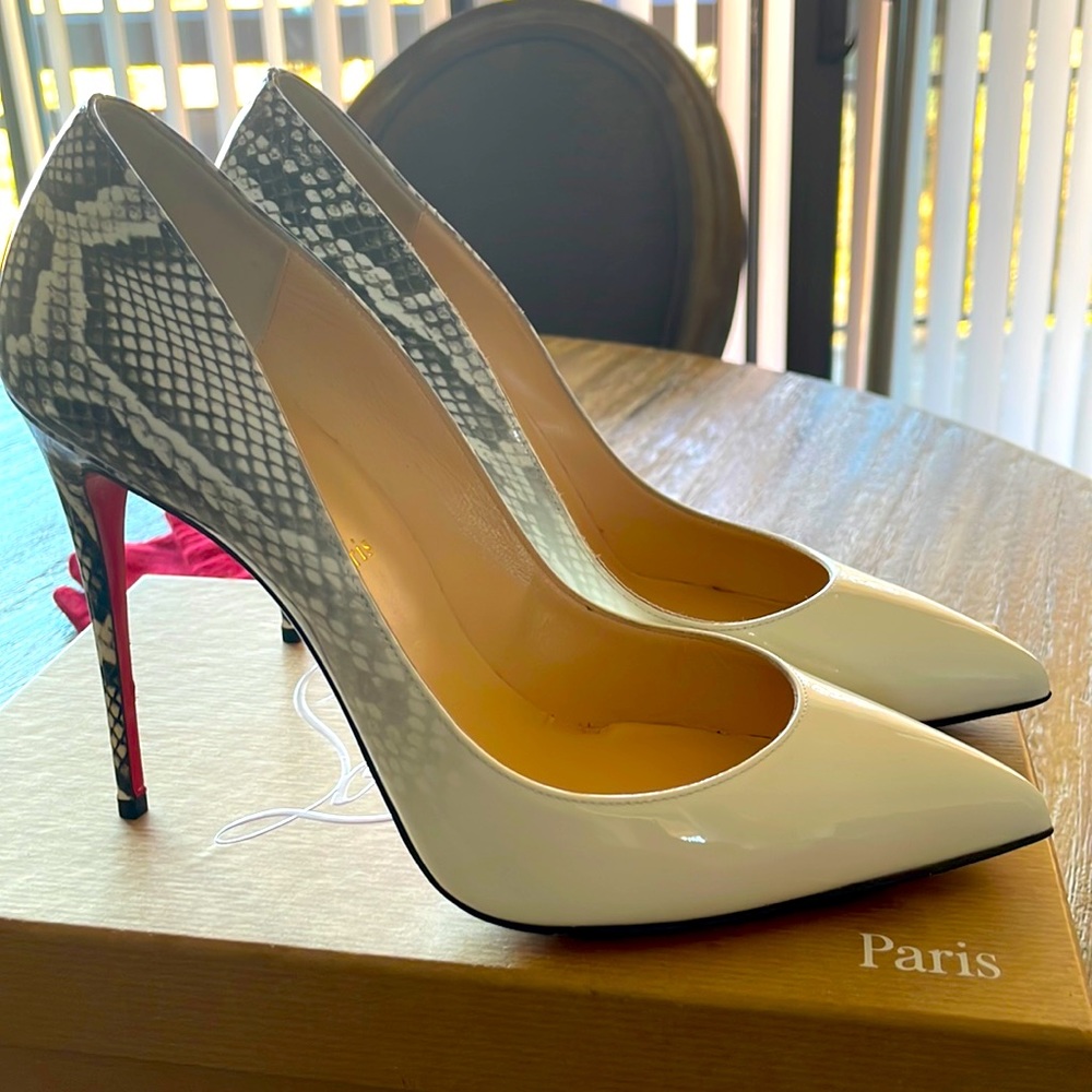 Christian Louboutin Pigalle Follies 100 Patent Degrade Rocci